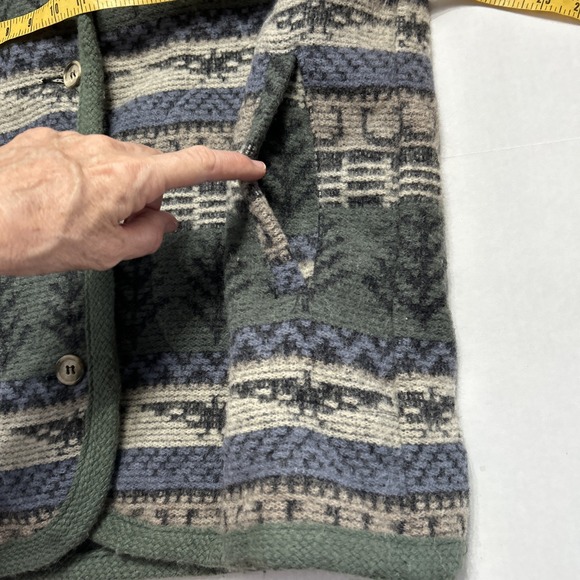 Women's Vintage Woolrich Blanket Jacket Coat Southwest Med Wool Blend Clean USA - Picture 6 of 13